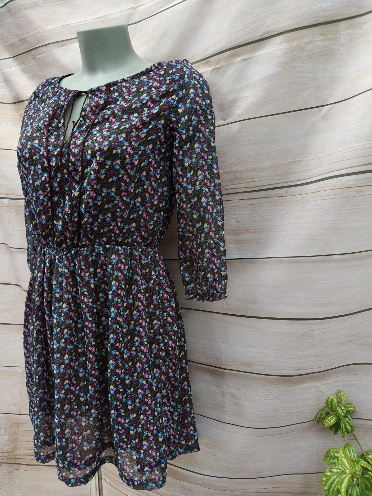 Kort jurkje met bloemenprint - Sfera Casual (Maat S) 💜 – photo 2